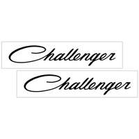 Challenger Script Decal Set (Approx 19* x 10 Long) Gloss Black