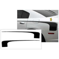 2011-14 Dodge Charger Quarter Panel Hockey Side Stripe - Silver Metallic