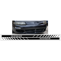 Dodge Lower Rocker Avenger Fader Stripe Kit (3 x 85 Long) Black