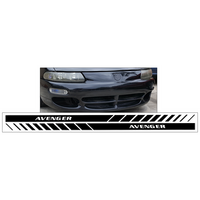 Dodge Lower Rocker Avenger Fader Stripe Kit (3 x 85 Long) Charcoal Metallic