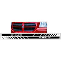 Dodge Lower Rocker Magnum Fader Stripe Kit (3 x 85 Long) Black