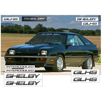 1987 Dodge GlHS/Shelby/Charger Decal & Stripe Kit - Silver Metallic