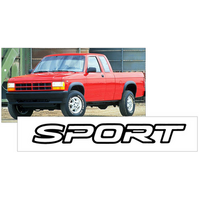 2001-03 Dodge Dakota Sport Name Decal (5/8 Tall x 6-1/2 Long)