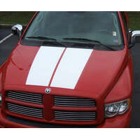 Dodge Truck Hood Solid Stripe Kit - Black