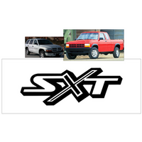 2002-03 Dodge Dakota/Durango SXT Door Or Tailgate Decal (2 Tall x 55 Long) Gloss Black