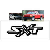 2002-03 Dodge Dakota/Durango SXT Door Or Tailgate Decal (2 Tall x 55 Long) Gold Metallic