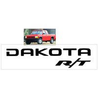 2002-03 Dodge Dakota R/T Tailgate Decal (375 Tall x 162 Long) Tomato Red