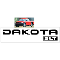 2002-03 Dodge Dakota Slt Tailgate Decal (34 Tall x 162 Long) Slate Metallic