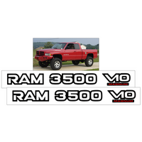 2004 Dodge Ram 3500 V10 Magnum Door Decal Set (2 Tall x 205 Long)