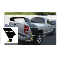 2005 Dodge Ram Daytona Truck Side Bed Decal Set w/ Lower Extensions - Matt Black