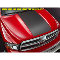 2009-18 Dodge Ram Solid Hood Decal - Black