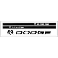 Dodge w/ Ram Head' Truck Lower Rocker Stripe Kit (Approx 6 x 115 Long) Black