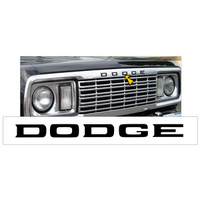 1977-78 Dodge RAM Charger/D100/Warlock/Express/Power Wagon Grille Letters - Gloss Black