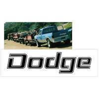 1969-84 Dodge Truck 'Dodge' Tailgate Name Decal Kit (Size 45 Tall x 1725 Long) Antique White