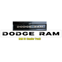 1981-83 'Dodge Ram' Tailgate Name For Smaller Ram 50 - Black