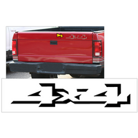 1989-90 Dodge Dakota 4X4 Tailgate Decal (3" Tall x 15" Long) Gold Metallic