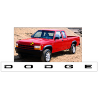 1991-96 Dodge Dakota Grille Letters - Gloss Black