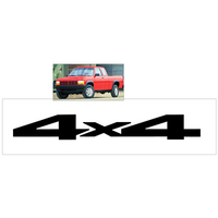 1994-99 Dodge Dakota 4X4 Tailgate Decal (12" Tall x 86" Long) Black