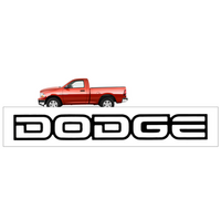 1999-02 Dodge Tailgate Name Decal (25 Tall x 185" Long) Black