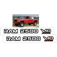 1999-04 Dodge Ram 2500 V10 Magnum Door Decal Set - Dark Blue Metallic