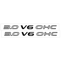 1991-93 Dodge Daytona Iroc R/T 30 V6 OHC Hood Designation Decal Set