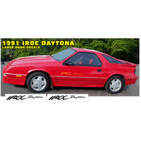 1992 Dodge Iroc Daytona Large Door Decal Set (325" x 27" Long) Special Blue