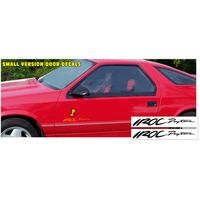 1992-93 Dodge Iroc Daytona Door Decal Set (1 5/8" x 135" Long) Tomato Red