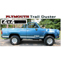 1977-78 Plymouth Macho Trail Duster 4X4 Truck Side & Tailgate Stripes - Beige