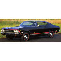 1968 Chevelle SS 11 Pc Stripe Kit - Black