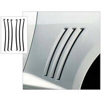 2010-15 Camaro Sculptured Side Body Insert Kit - White