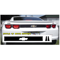 2010-13 Camaro Rear Trunk Accent Stripe Kit - With Emblem, Matt Black