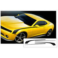 2010-13 Camaro Hockey Stick Side Stripe - Charcoal Metallic