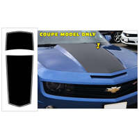 2010-13 Camaro Coupe 'Solid w/ Pinstripe' Over The Car Stripe Kit - Black