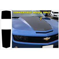 2010-13 Camaro Convertible Solid Over The Car Stripe Kit - Black