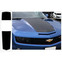 2010-13 Camaro Convertible Solid w/ Pinstripe Over The Car Stripe Kit - Black