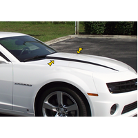 2014-15 Camaro Hood Spear Stripe Kit - Non SS Hood Style, Black