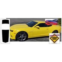 2014-15 Camaro Coupe w/ Spoilers Solid Hood & Trunk Blackout Kit - Hugger Orange