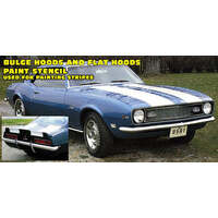 1969 Camaro Z28 & Pace Car Stencil Kit Paints Hood & Trunk Dual Stripes