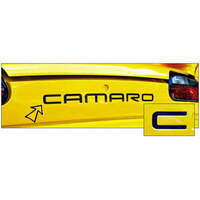 1993-02 Camaro Rear Bumper Embossed Decal Kit - Black