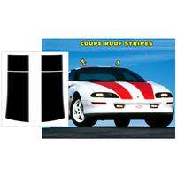 1993-02 Camaro Coupe Add-On Roof Stripe Kit - Black