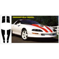 1993-97 Camaro Convertible SS Stripe Kit- Black