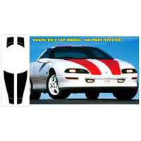 1998-02 Camaro/Z28 Coupe/T-Top Stripe (No Hood Inserts) Black