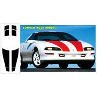 1998-02 Camaro/Z28 Convertible Stripe (No Hood Inserts) Black