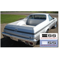 1973-77 El Camino SS 7pc Complete Stripe Kit - Black