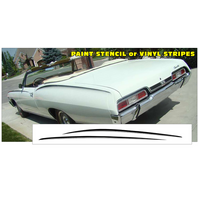 1967 Impala SS 4pc Eyebrow Stripe Kit - Custom Colour