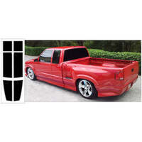 1994-04 Chevy S10 Xtreme Extended Cab Stripe Kit - Black