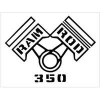 1968 Oldsmobile Cutlass 'Ram Rod 350' Decal Set - Black