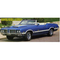 1970-72 Oldsmobile 442 W-30/W-31 Complete Stencil Kit For Coupe