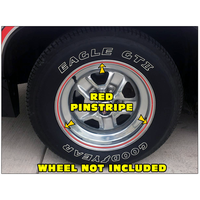 1983-84 Oldsmobile Hurst Wheel Pinstripe Kit - Does 5 Wheels - Red