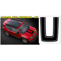 2015 -22 Jeep Renegade Hood U-Stripe - Gloss Black